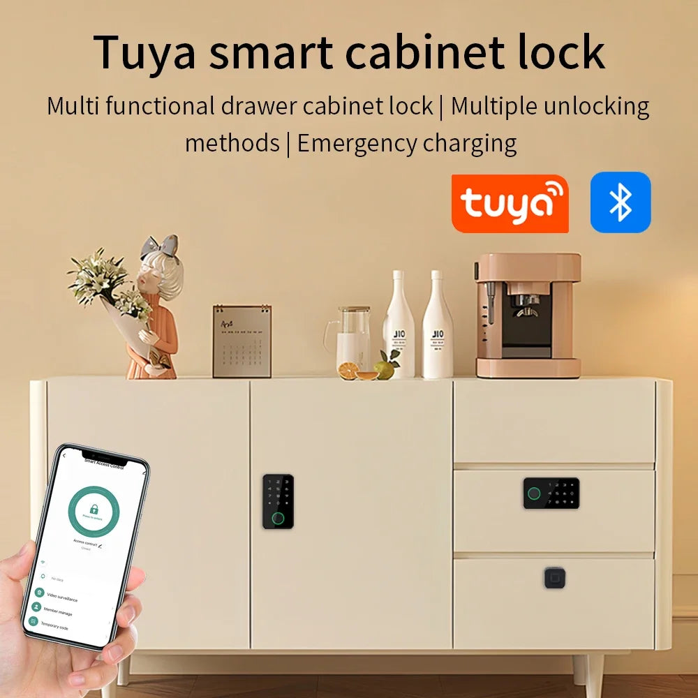 Tuya Smart Fingerprint Cabinet Lock